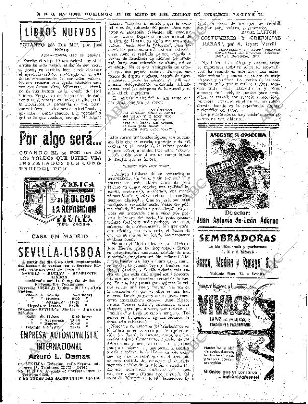 ABC SEVILLA 25-05-1958 página 70