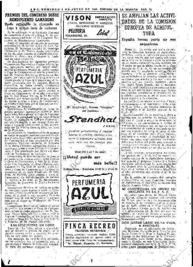 ABC MADRID 01-06-1958 página 74