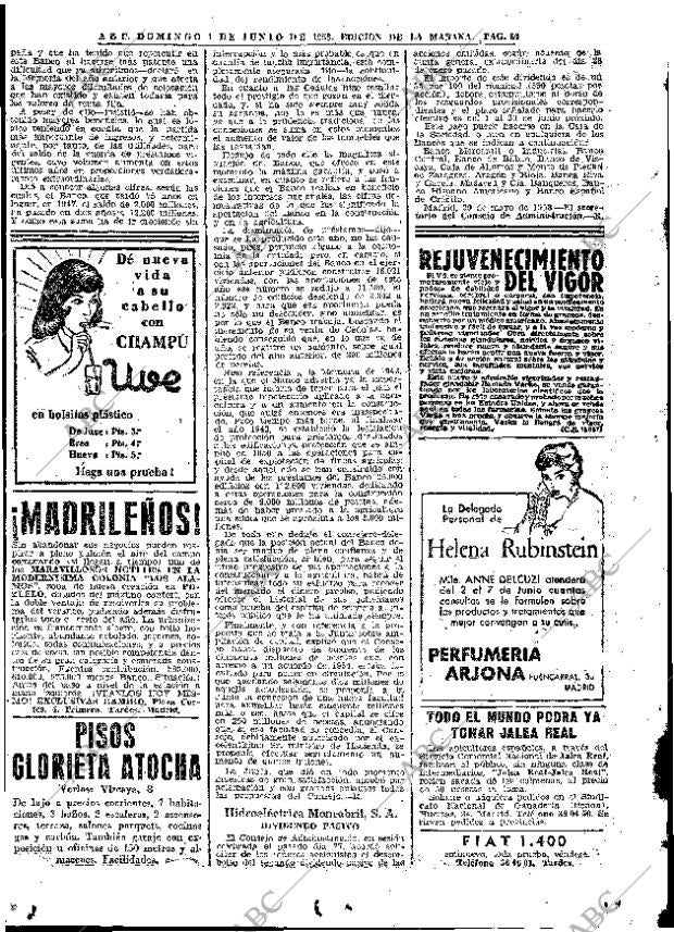 ABC MADRID 01-06-1958 página 84