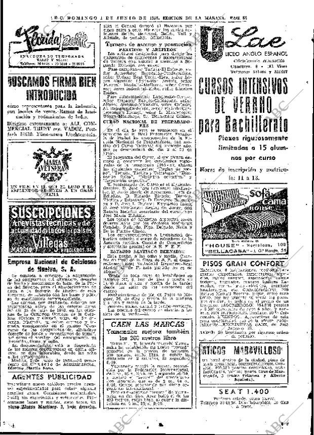 ABC MADRID 01-06-1958 página 86