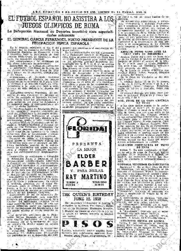 ABC MADRID 08-06-1958 página 91
