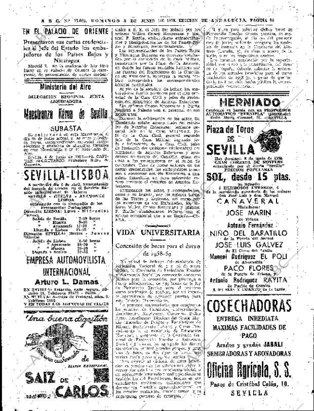 ABC SEVILLA 08-06-1958 página 34