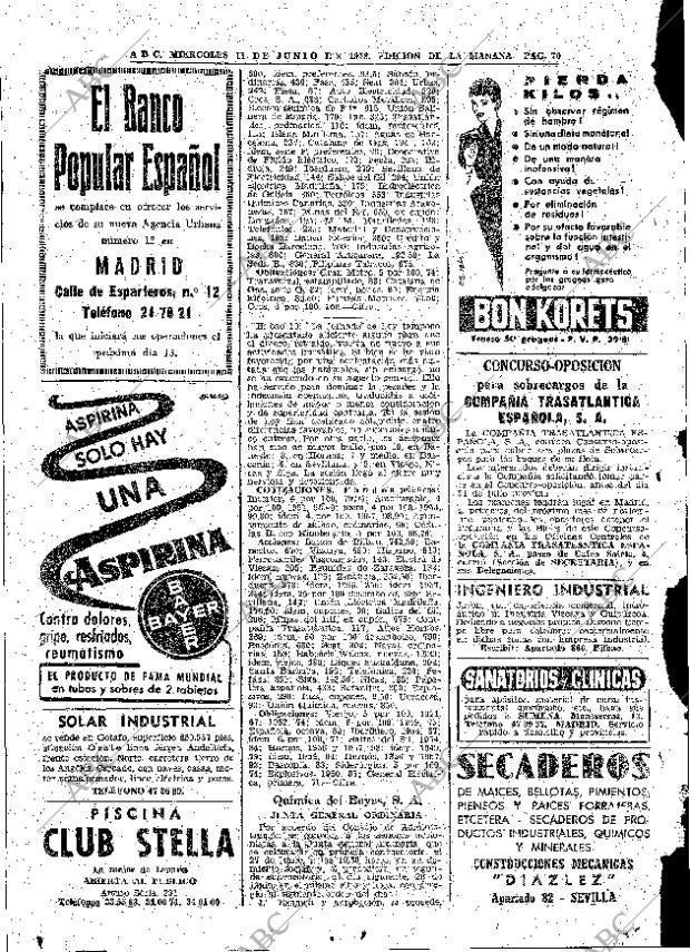 ABC MADRID 11-06-1958 página 70