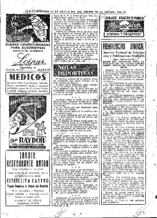 ABC MADRID 11-06-1958 página 74