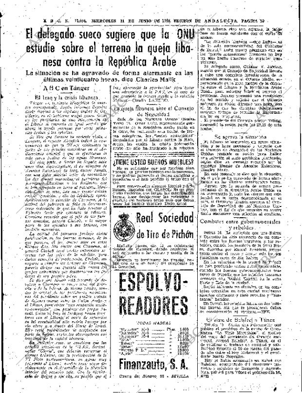 ABC SEVILLA 11-06-1958 página 19