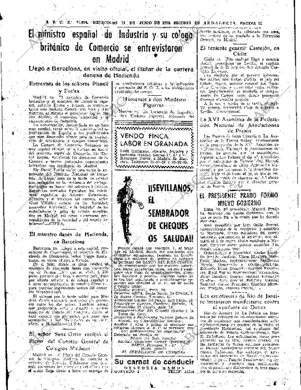 ABC SEVILLA 11-06-1958 página 21