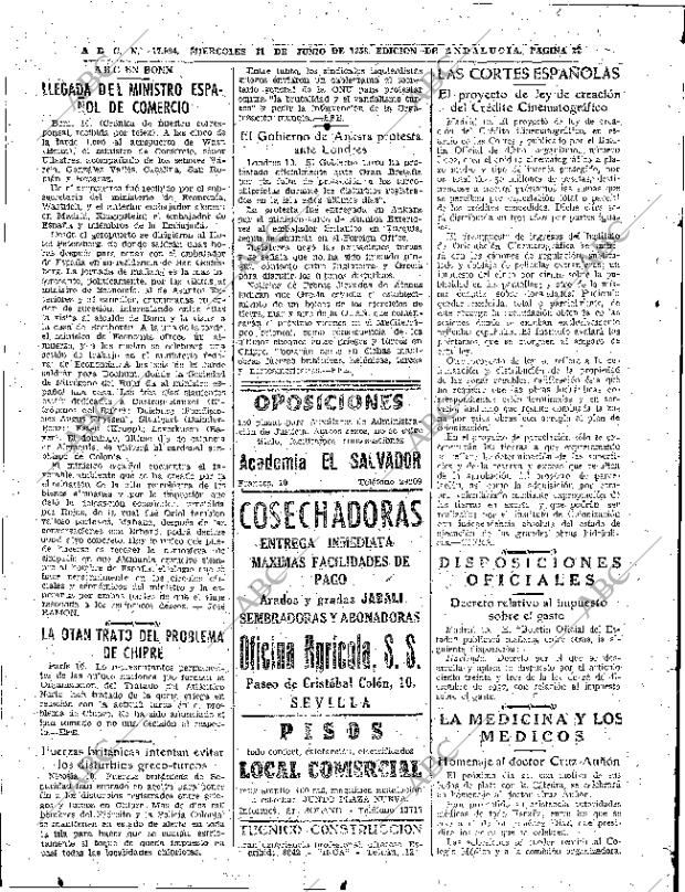 ABC SEVILLA 11-06-1958 página 22