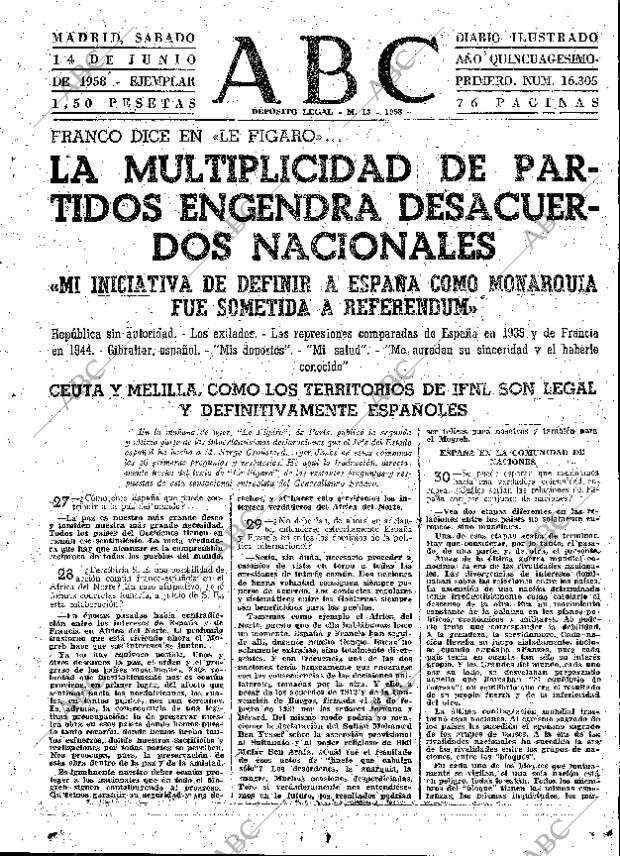 ABC MADRID 14-06-1958 página 21