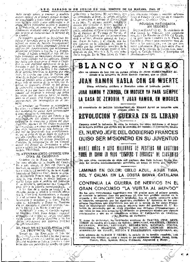 ABC MADRID 14-06-1958 página 27