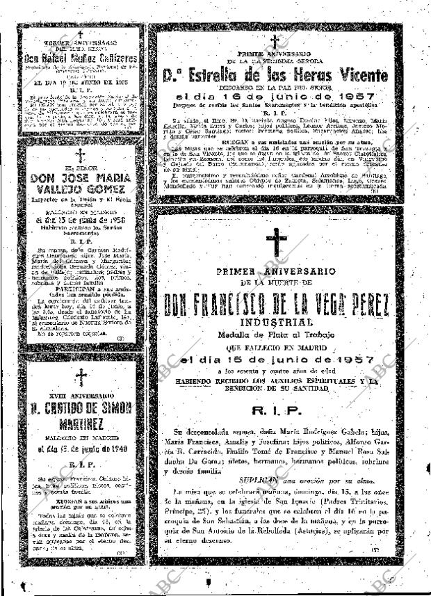 ABC MADRID 14-06-1958 página 62