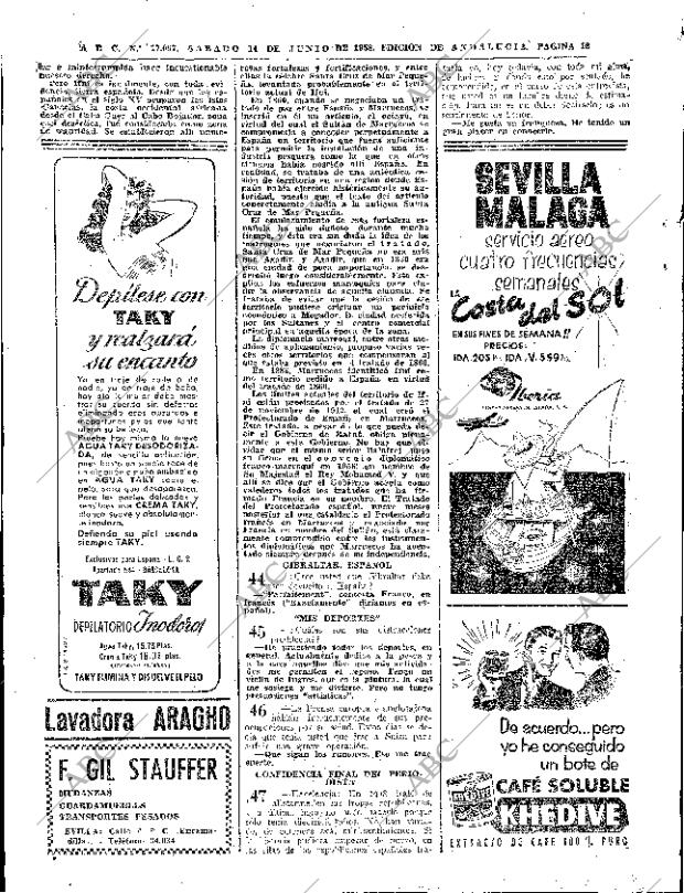 ABC SEVILLA 14-06-1958 página 18