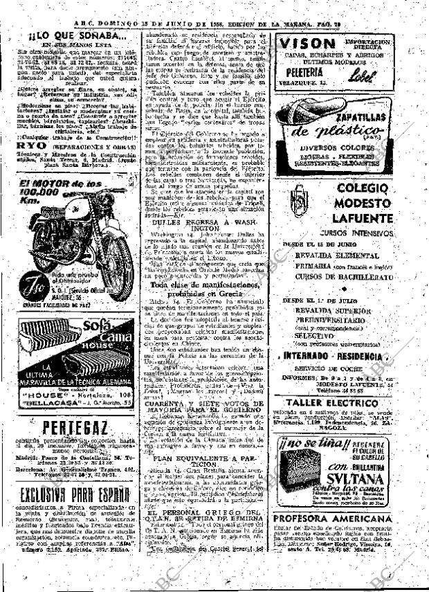 ABC MADRID 15-06-1958 página 70