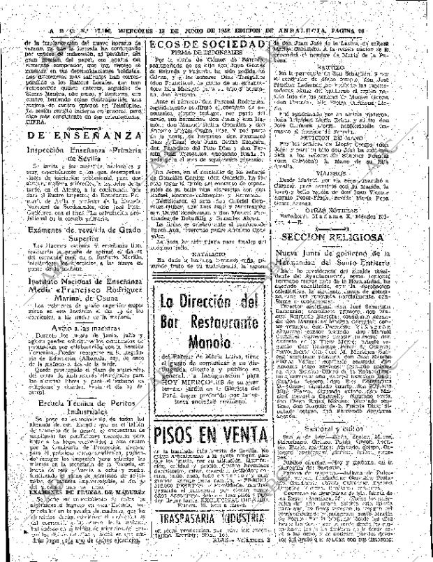 ABC SEVILLA 18-06-1958 página 26