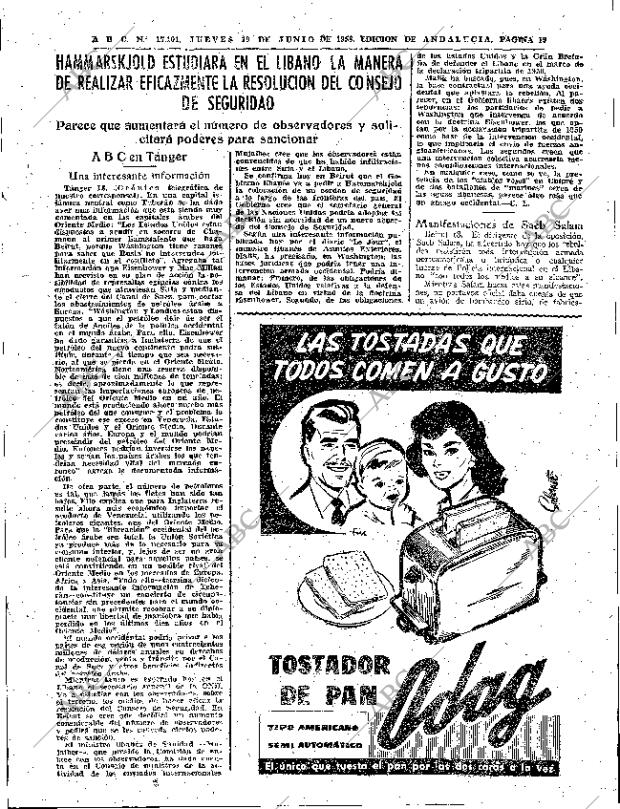 ABC SEVILLA 19-06-1958 página 19