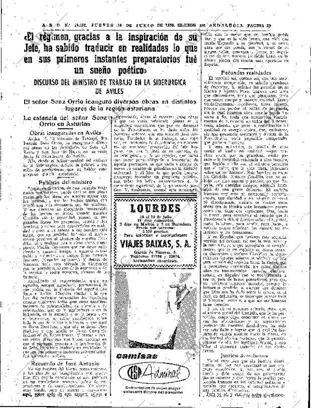 ABC SEVILLA 19-06-1958 página 25