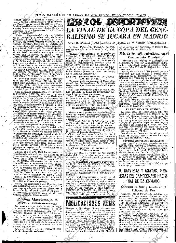 ABC MADRID 21-06-1958 página 61