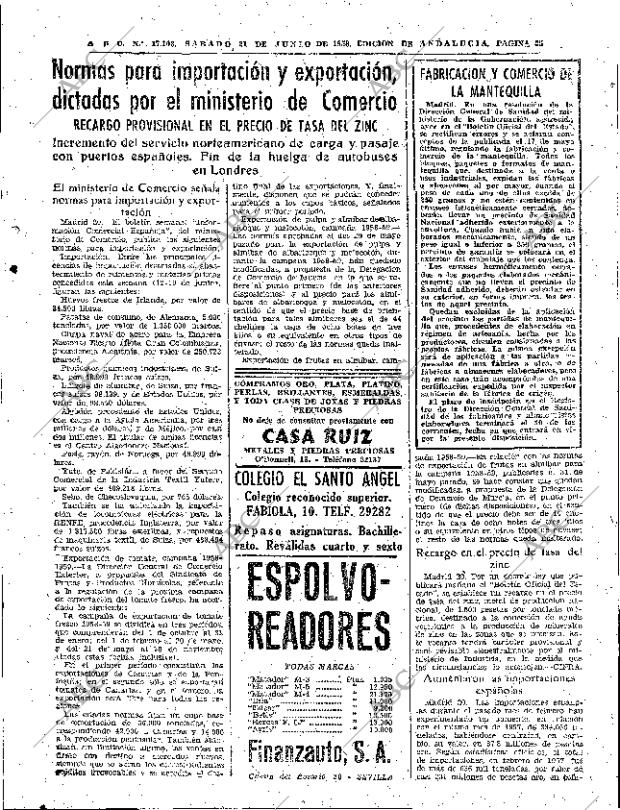 ABC SEVILLA 21-06-1958 página 25
