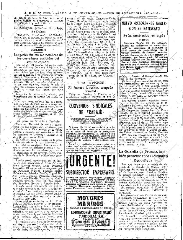 ABC SEVILLA 21-06-1958 página 35