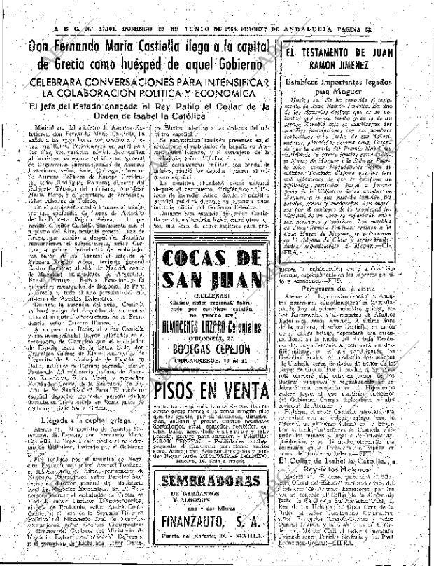 ABC SEVILLA 22-06-1958 página 53