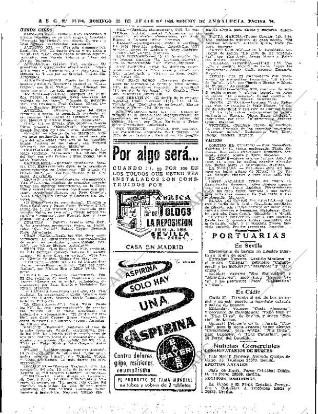 ABC SEVILLA 22-06-1958 página 74