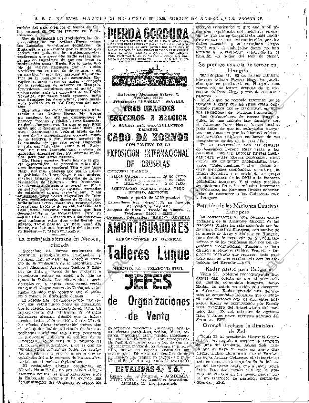 ABC SEVILLA 24-06-1958 página 16