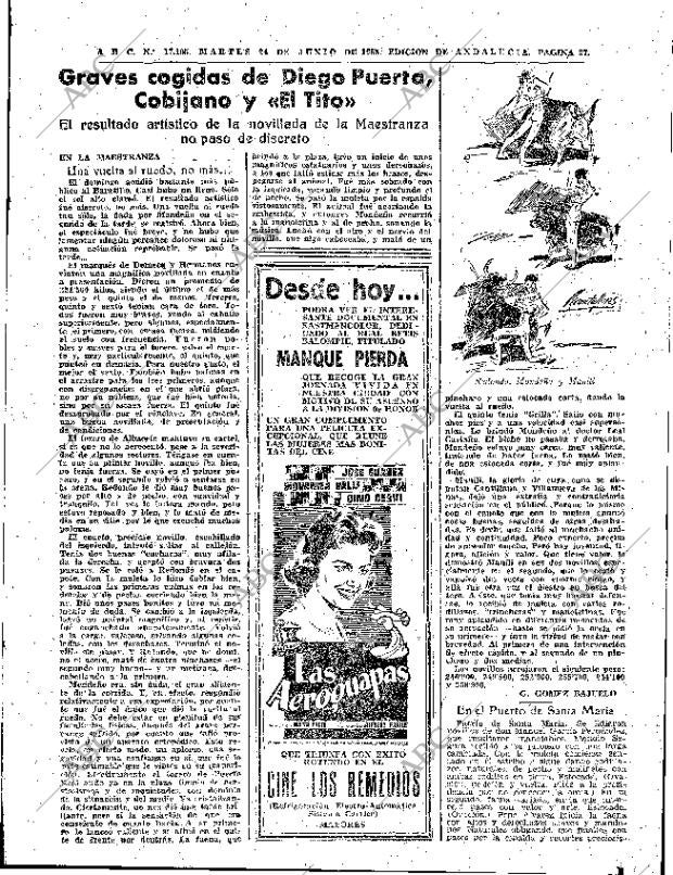 ABC SEVILLA 24-06-1958 página 27
