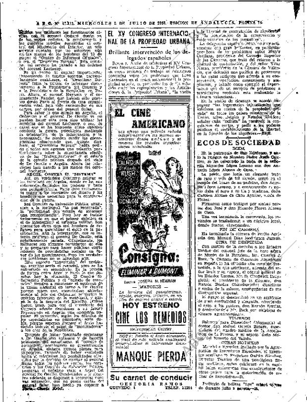 ABC SEVILLA 02-07-1958 página 14