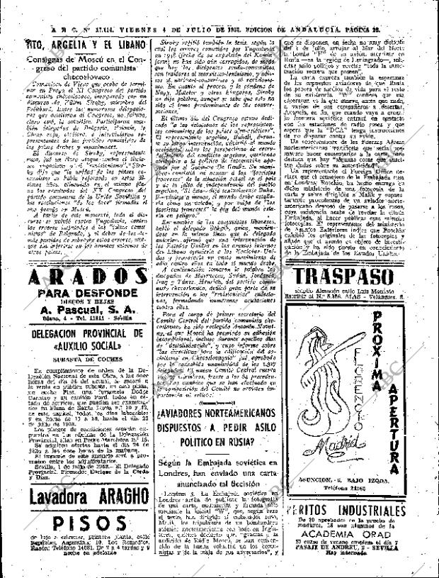 ABC SEVILLA 04-07-1958 página 22