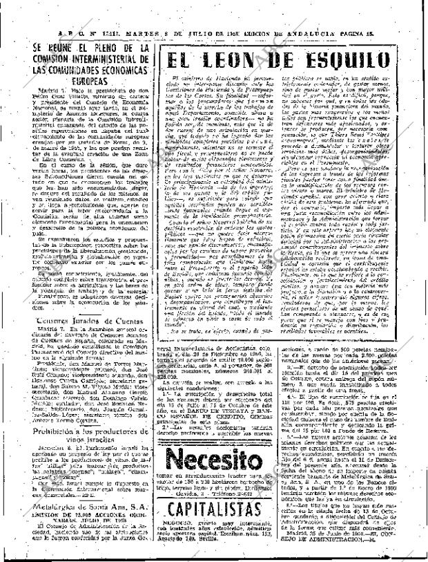 ABC SEVILLA 08-07-1958 página 15