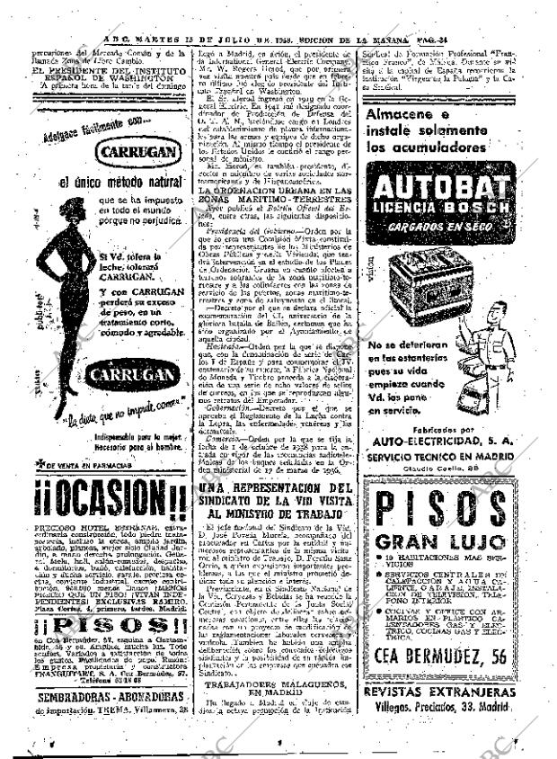 ABC MADRID 15-07-1958 página 34