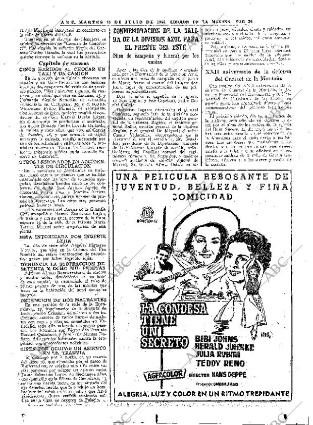 ABC MADRID 15-07-1958 página 39