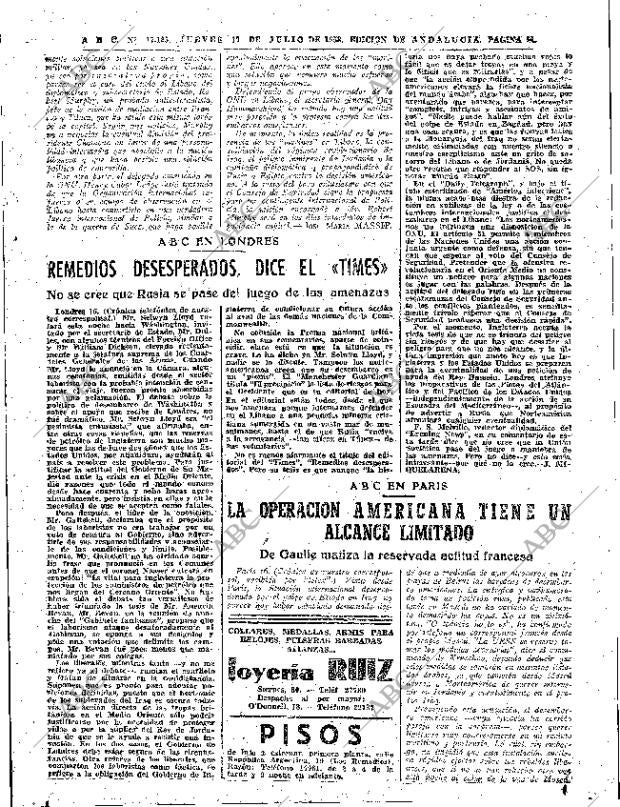 ABC SEVILLA 17-07-1958 página 11