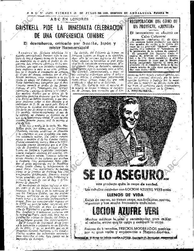 ABC SEVILLA 18-07-1958 página 19