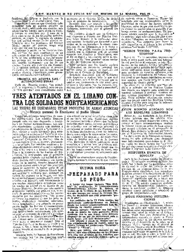 ABC MADRID 22-07-1958 página 28