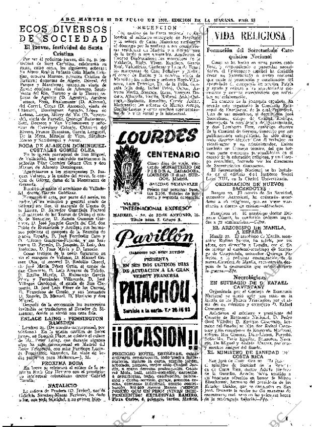 ABC MADRID 22-07-1958 página 38