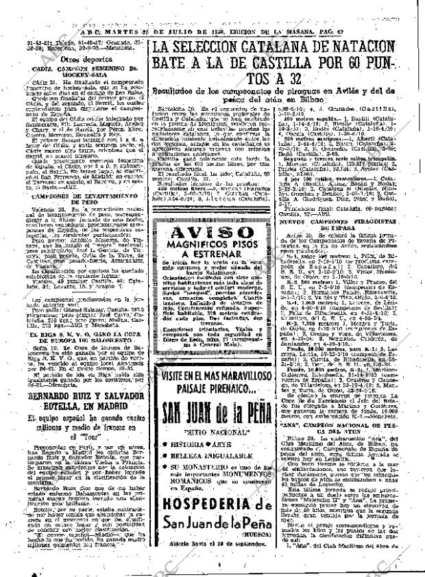 ABC MADRID 22-07-1958 página 49