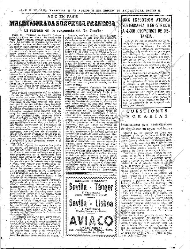 ABC SEVILLA 25-07-1958 página 11