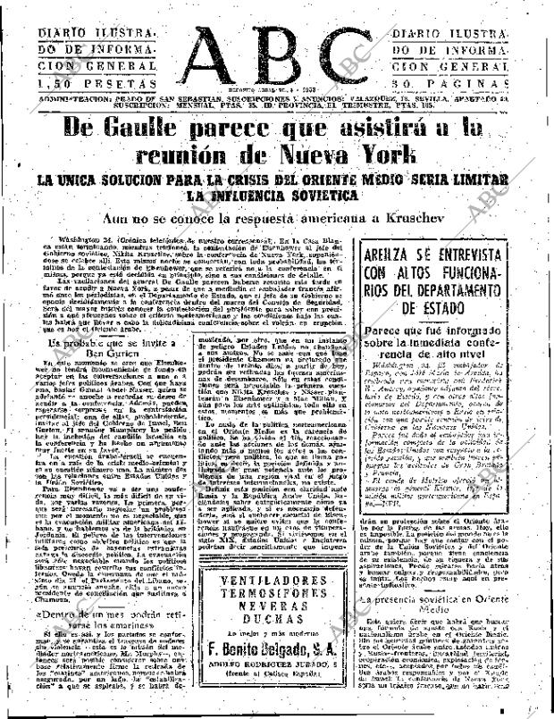 ABC SEVILLA 25-07-1958 página 7