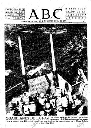 ABC SEVILLA 29-07-1958 página 1