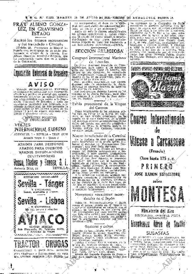 ABC SEVILLA 29-07-1958 página 18