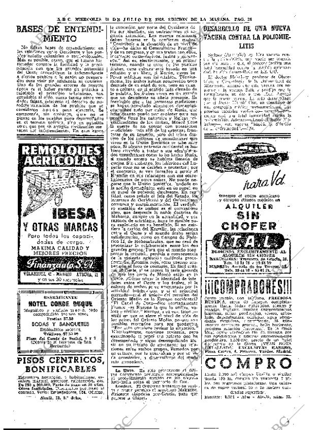 ABC MADRID 30-07-1958 página 28