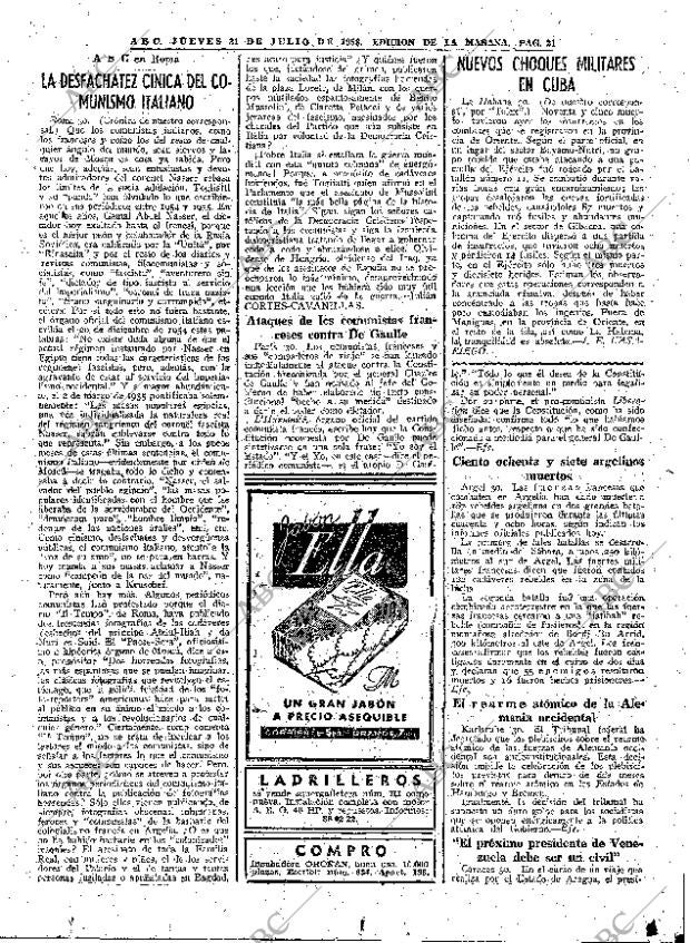ABC MADRID 31-07-1958 página 17