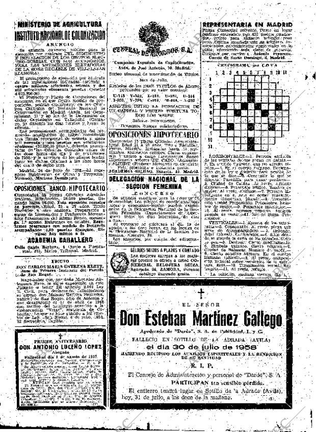 ABC MADRID 31-07-1958 página 46