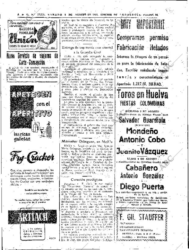 ABC SEVILLA 02-08-1958 página 14