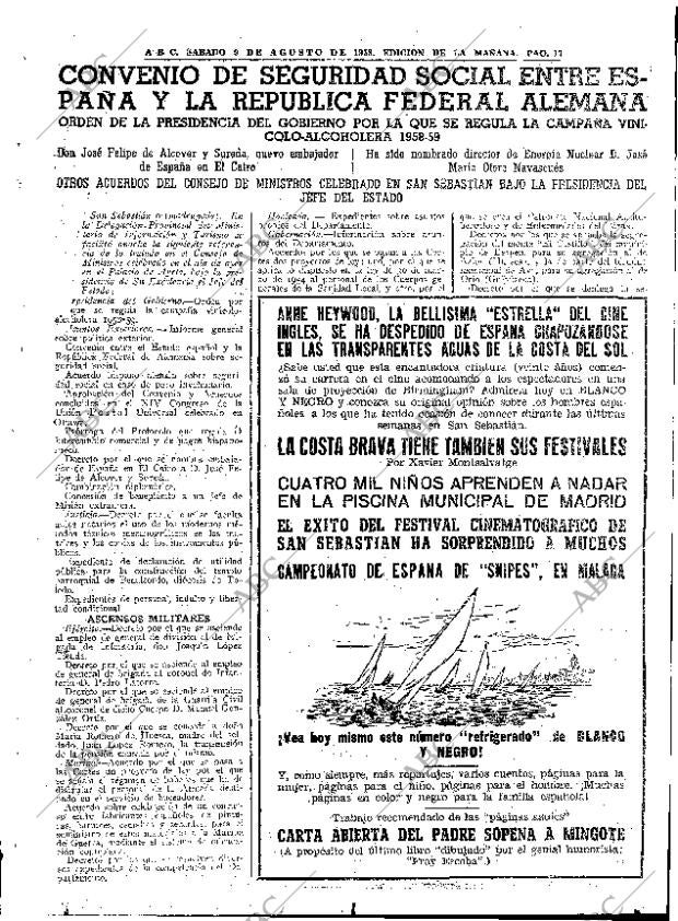 ABC MADRID 09-08-1958 página 17