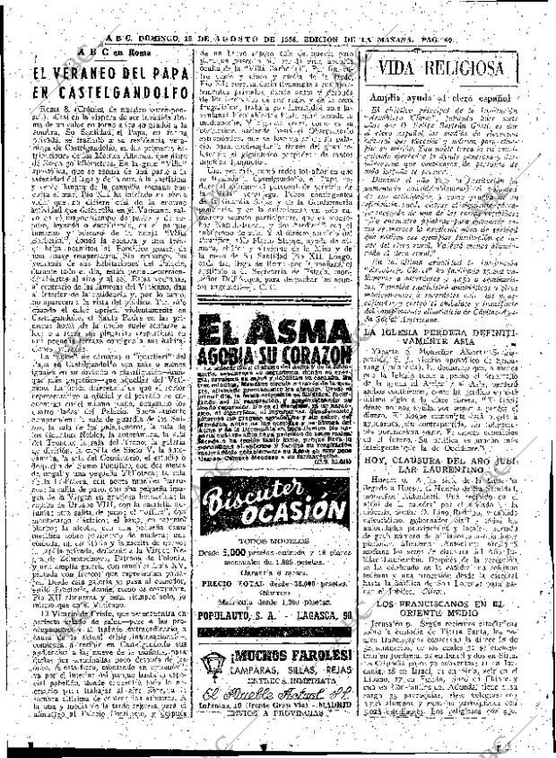 ABC MADRID 10-08-1958 página 60