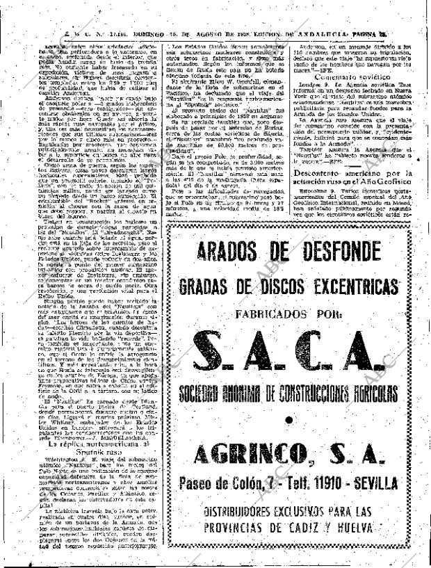 ABC SEVILLA 10-08-1958 página 25