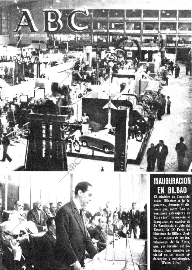 ABC MADRID 13-08-1958 página 1