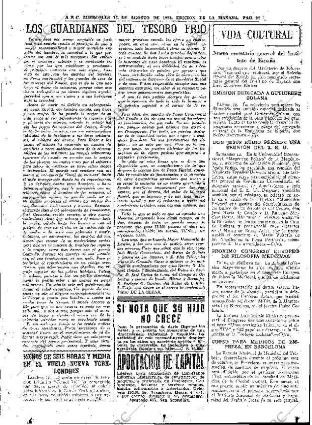 ABC MADRID 13-08-1958 página 21