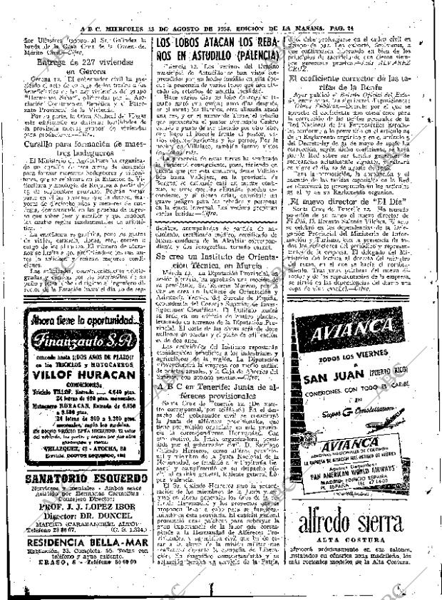 ABC MADRID 13-08-1958 página 24